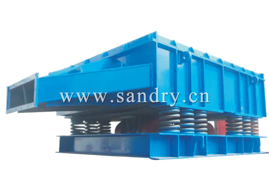 Vibrated sand falling machine