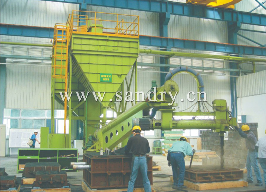 Continuous type resin sand mixer